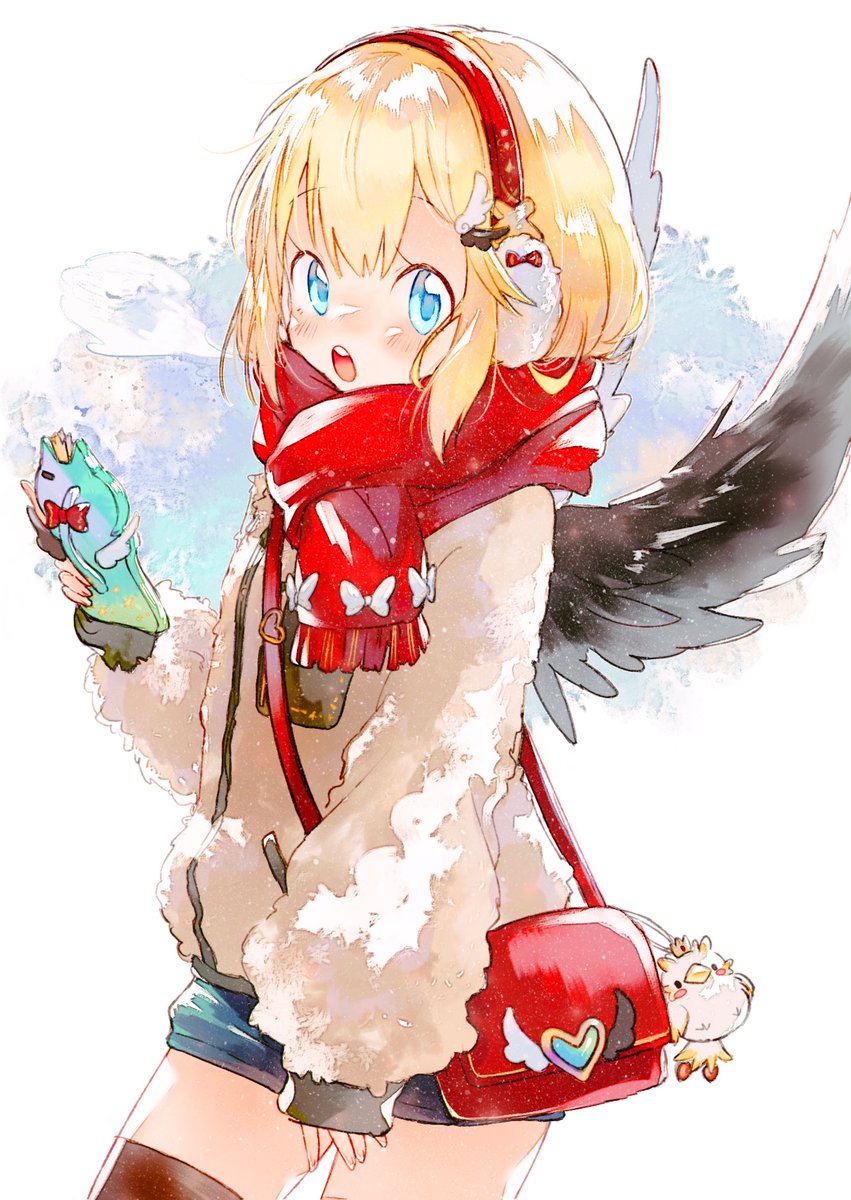 聖夜マール描けなかったので 去年のイラスト本に描き下ろした私服マール載せます 朱昆布のイラスト