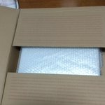 段ボールに書かれた円周率の意味とは!？ガラス製品、ブライダル製品に関わることです!!