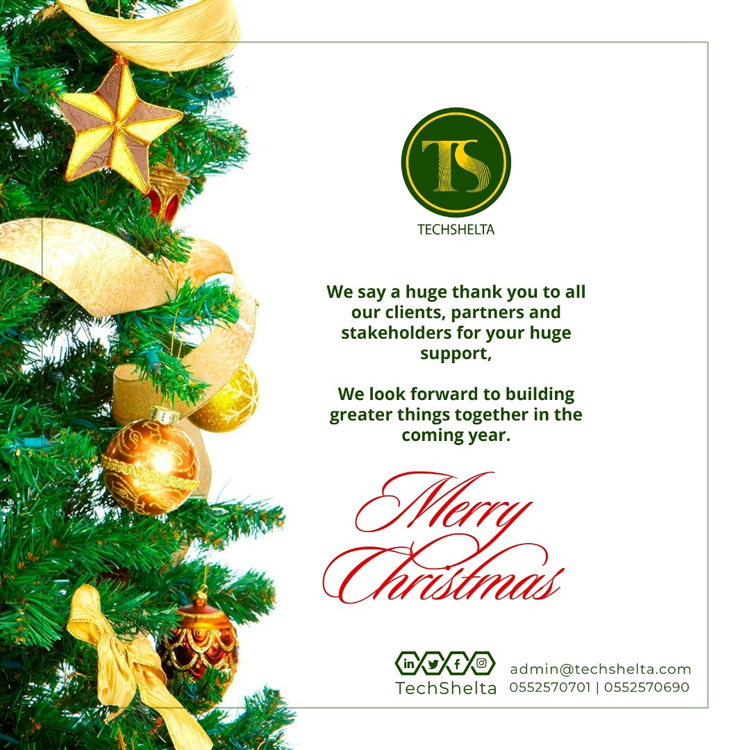 TechShelta's tweet image. Merry Christmas from TechShelta to all our stakeholders.
May this festive season fill our hearts with Joy, peace and love.

#TechShelta #AgriTech #GreenhouseFarmers #BestGreenhouseFarmers #festiveseason #ChristmasWithTechShelta #GreenhouseExperts #TechSheltaFamily
