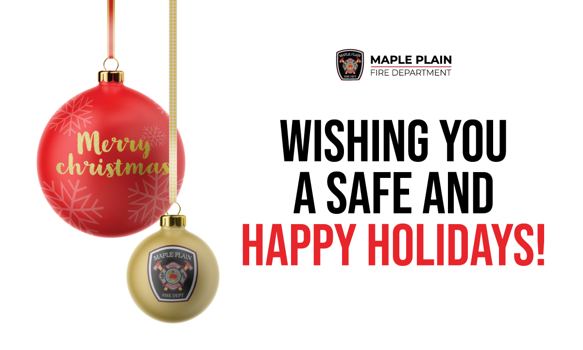 mapleplainfire's tweet image. Happy Holidays from your favorite firefighters! Have a wonderful holiday.