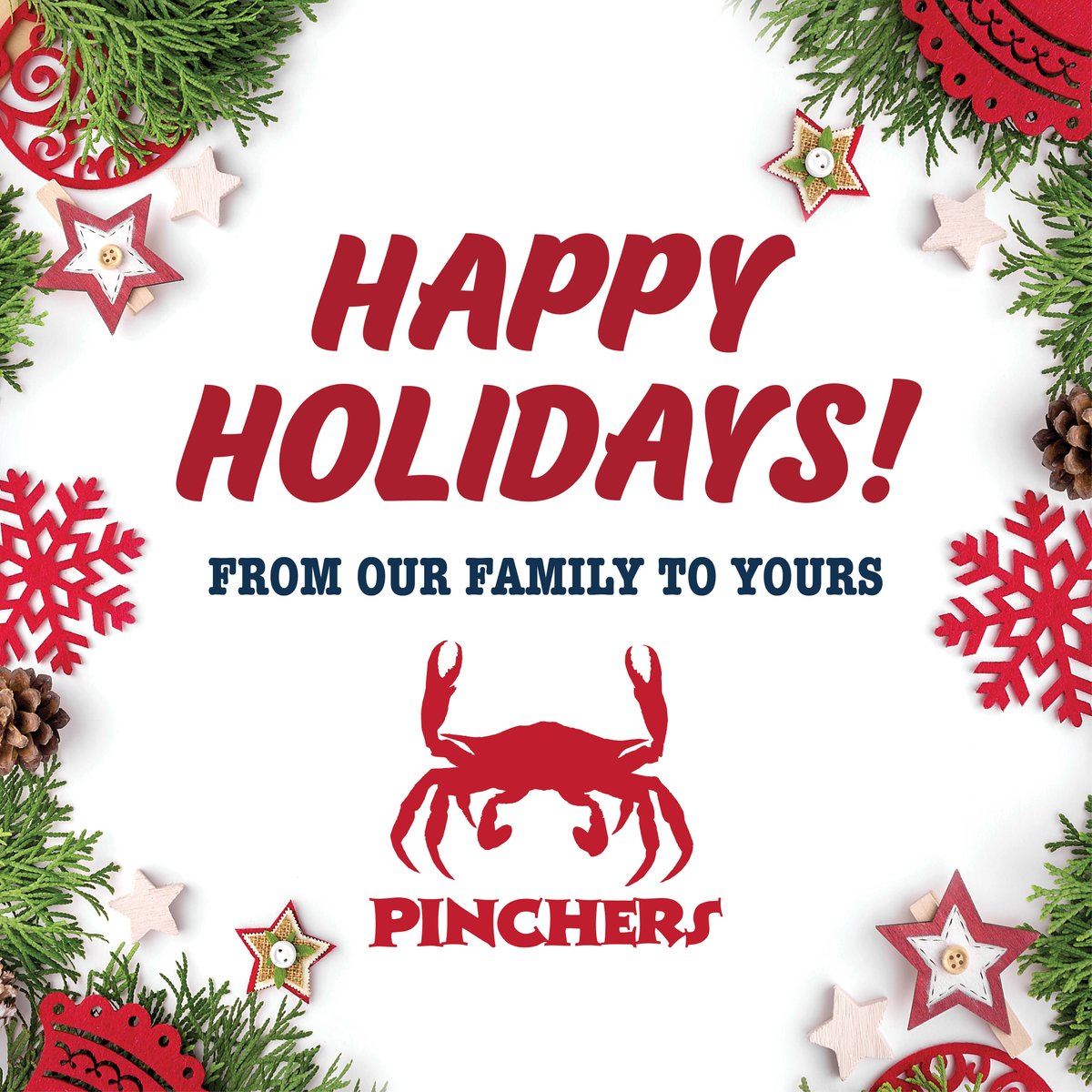 Happy Holidays from our family to yours!

Remember our restaurants are closed today. Except for Fort Myers Beach Tiki Bar and Key West locations.