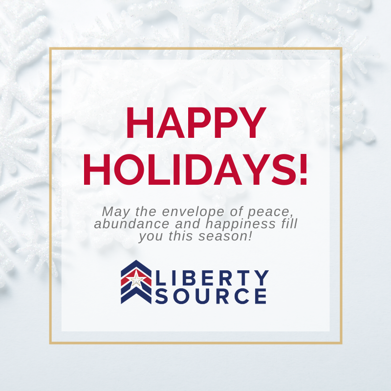 LibertySourceUS's tweet photo. During this season, we take time to reflect upon the good things … like our community partnerships, clients and our incredible employees. We appreciate working you &amp; hope the holidays and the coming year will bring you happiness &amp; success. #HappyHolidays #SeasonsGreetings https://t.co/5mRSOb7KSF