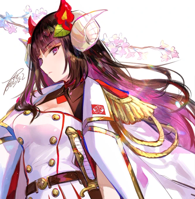 アズールレーンにて「駿河」のイラスト担当させて頂きました!本日よりアプリ版へ実装です! #アズールレーン 