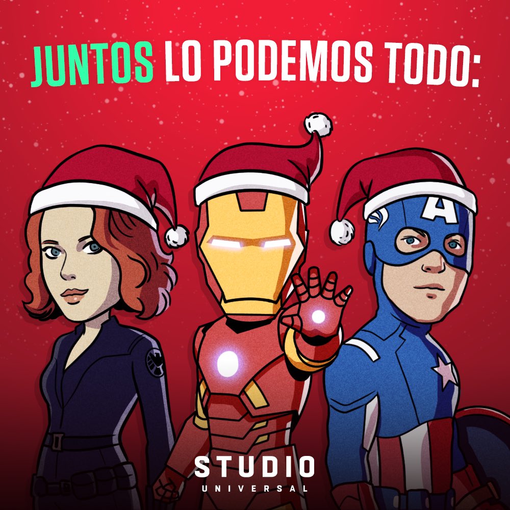 SUniversalTv's tweet photo. En Studio Universal te deseamos una Feliz #Navidad! Acompáñanos a celebrar junto a tu familia (y tu fandom). #FiestasEnStudio https://t.co/kup5TEDhyQ