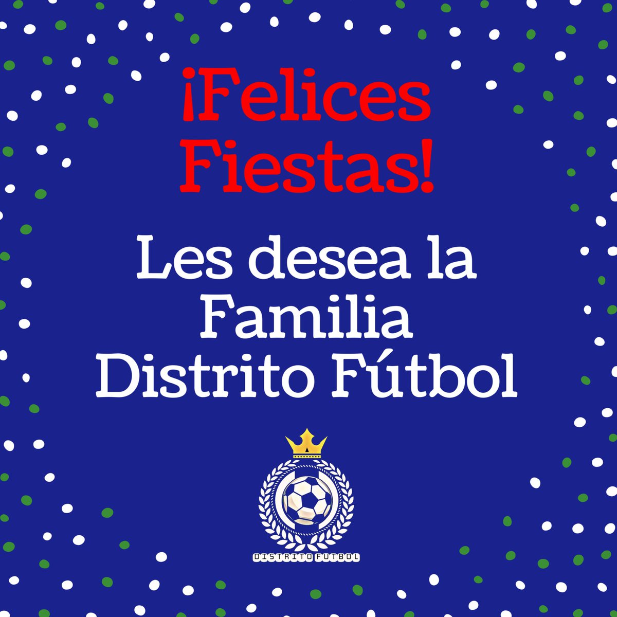 DistritoFutbol1's tweet photo. A nombre de la familia Distrito Fútbol les queremos desear unas felices fiestas.
#ligabbvamx #distritofutbol #felicesfiestas #aficionadosquehablamosfutbol https://t.co/0CnMjiZ4Y4