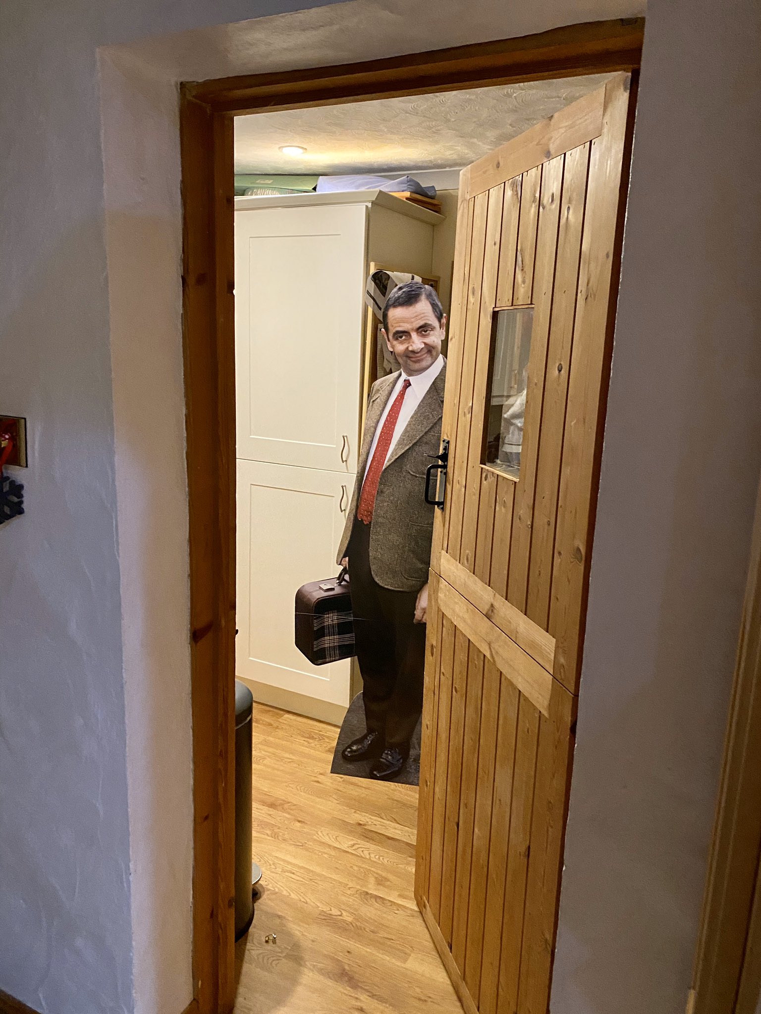 Harry On Twitter Gave My Dad Mr Bean Cut Out For Christmas And He S Been Moving It Around The House To Scare My Mum