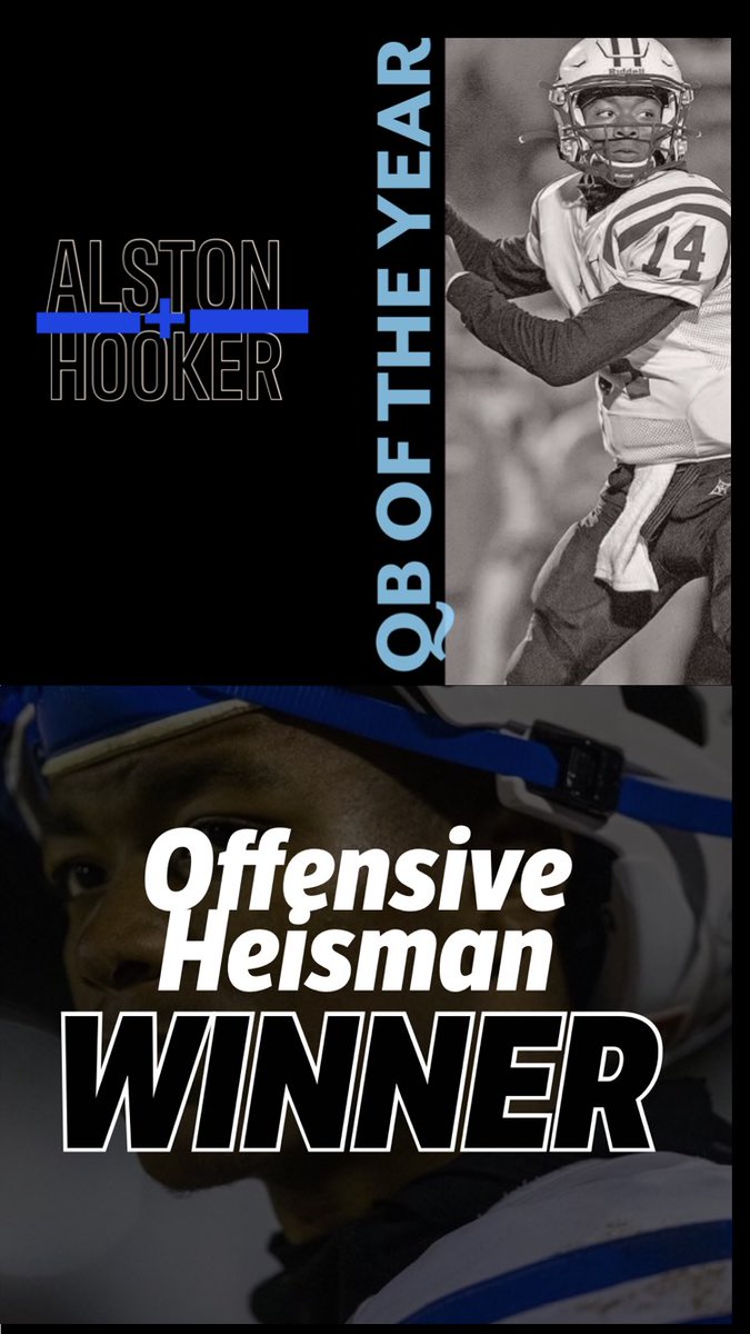 _hookedonsports's tweet photo. Congratulations to @AlstonHooker112 on winning @GHS_AllStars QB of the year and Offensive Heisman! 🏈👏🏽💪🏽 #2020quarterback https://t.co/aub9yd15dA