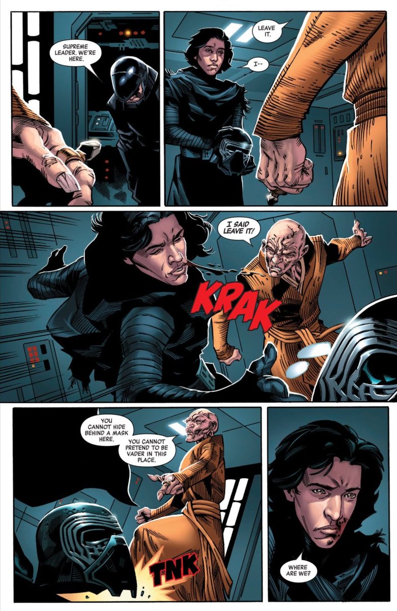 I love that blood flying off of his face. This is cool.  #BenSolo  #BenSoloDeservedBetter