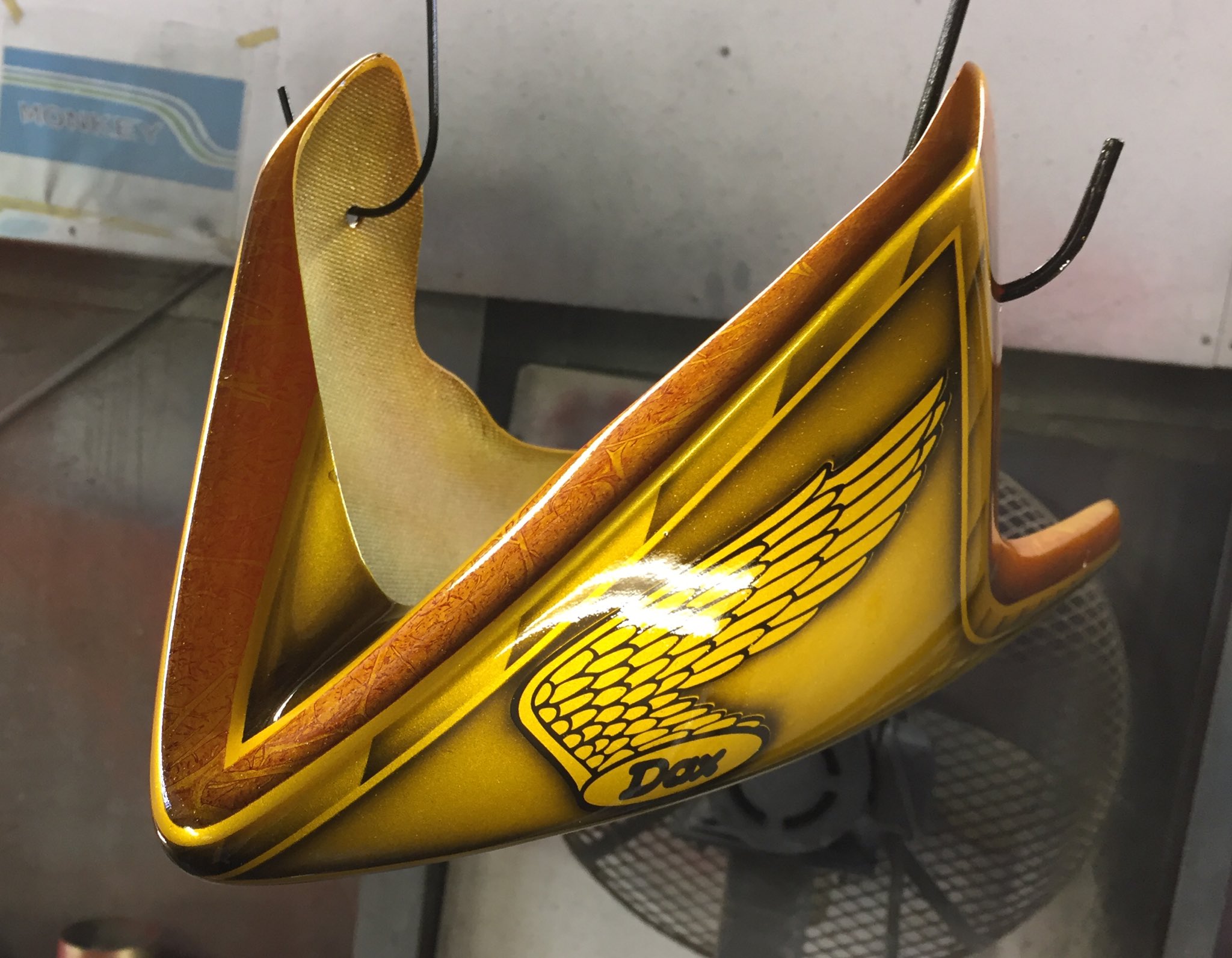 ☆希少品☆ダックテール☆キャンディオレンジフレークカスタムペイント  