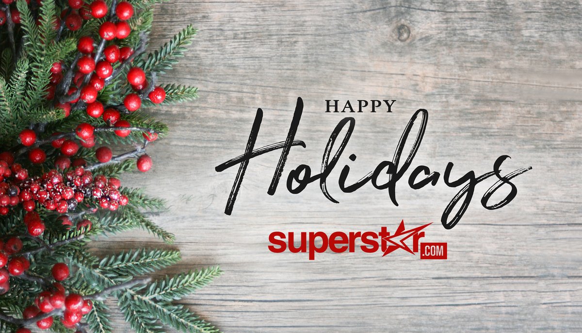 Happy Holidays from all of us at SuperstarTickets! We look forward to serving you not only during the new year but also in the next decade ahead of us. #HappyHolidays #SuperstarTickets