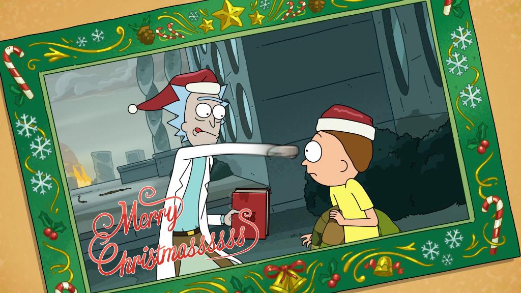 RickandMorty's tweet image. Christmas is about appreciating the simple things, like stories without Time Travel. #rickandmorty