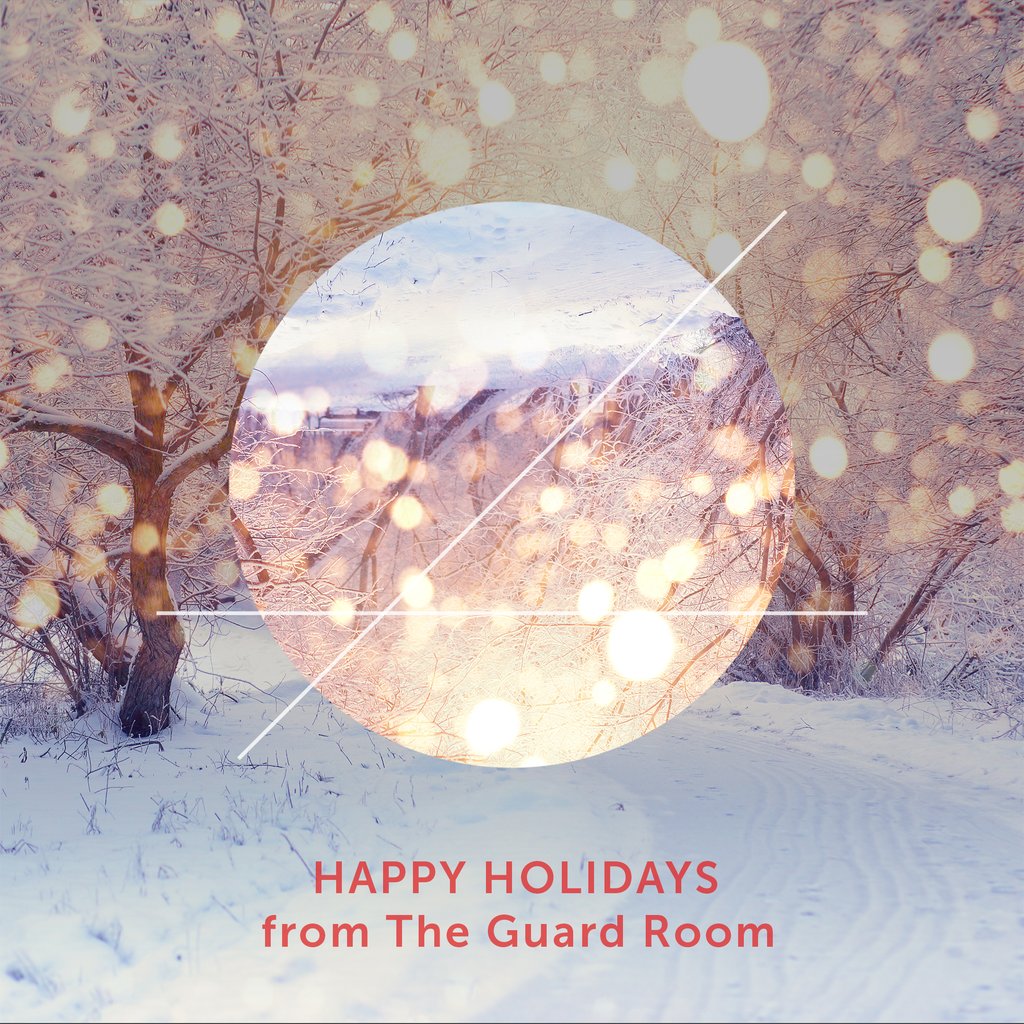 TheGuardRoomInc's tweet photo. Happy Holidays from The Guard Room! #TheGuardRoom https://t.co/1Zn8lcTy1h