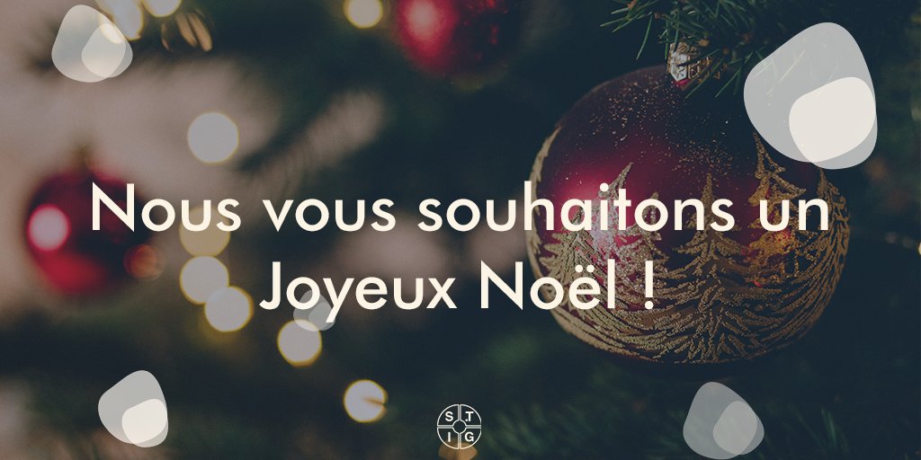 STGIndustriel's tweet photo. Toute l'équipe S.TGI vous souhaite de passer de belles et joyeuses fêtes de Noël 🎄 ! https://t.co/Zbz1iHYB1s