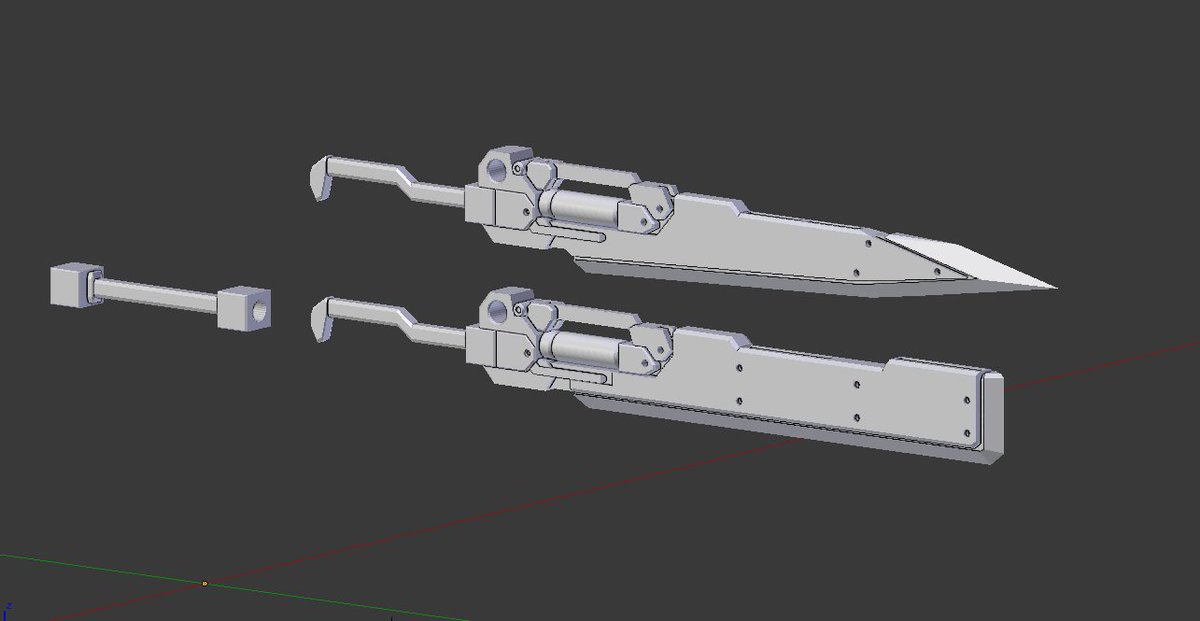 ベルクト No Twitter 弟にみせたら アグニとルドラ と言われたので いっそ2本セットにしようと思います せっかくなので合体してツインブレードになる感じで 刺突型と分厚いパワータイプとなってます