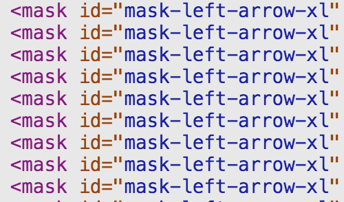 HTML code illustrating an ID used multiple times