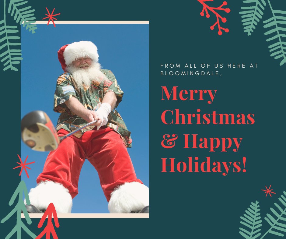 Merry Christmas &amp; happy holidays from Bloomingdale Golf Club!🎄