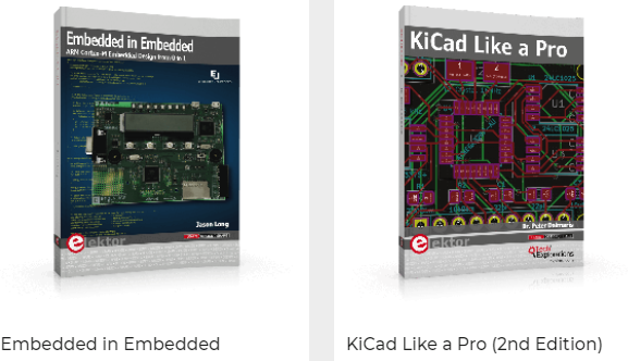 Elektor's tweet photo. Want to learn about electrical engineering, embedded systems, and DIY electronics? Check out all the books in the Elektor Shop. Topics include: #RPi projects, #Arduino projects, #Python, #SDR, #KiCad, #EPS32 projects, #Android app dev, #DIYaudio, and more. https://t.co/bCq4jUFm4D https://t.co/BCIq5B2zGf