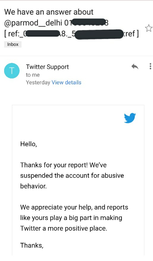 RIP Case- 635 @parmod__delhi 

4th account 

18.4k a/c big swaha! 🤣

Suspended by- @Twitter

Category - Namorogi bhakt/ lsIam0ph0be/ Member of BJP IT cell

Reason- abuser & Hate-monger/woman abuser

Reported by- Team BKJ