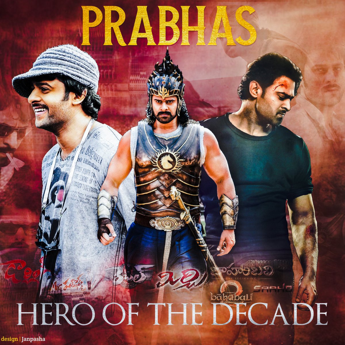 JanpashaTweetz's tweet photo. Here It's #MyDesignWork For Massive Rebel Star PRABHAS HERO Of DECADE 💥✌️
#PrabhasDecadeCDP
#HdLink:https://t.co/jdsfZfOe24 https://t.co/4wMcatxQue