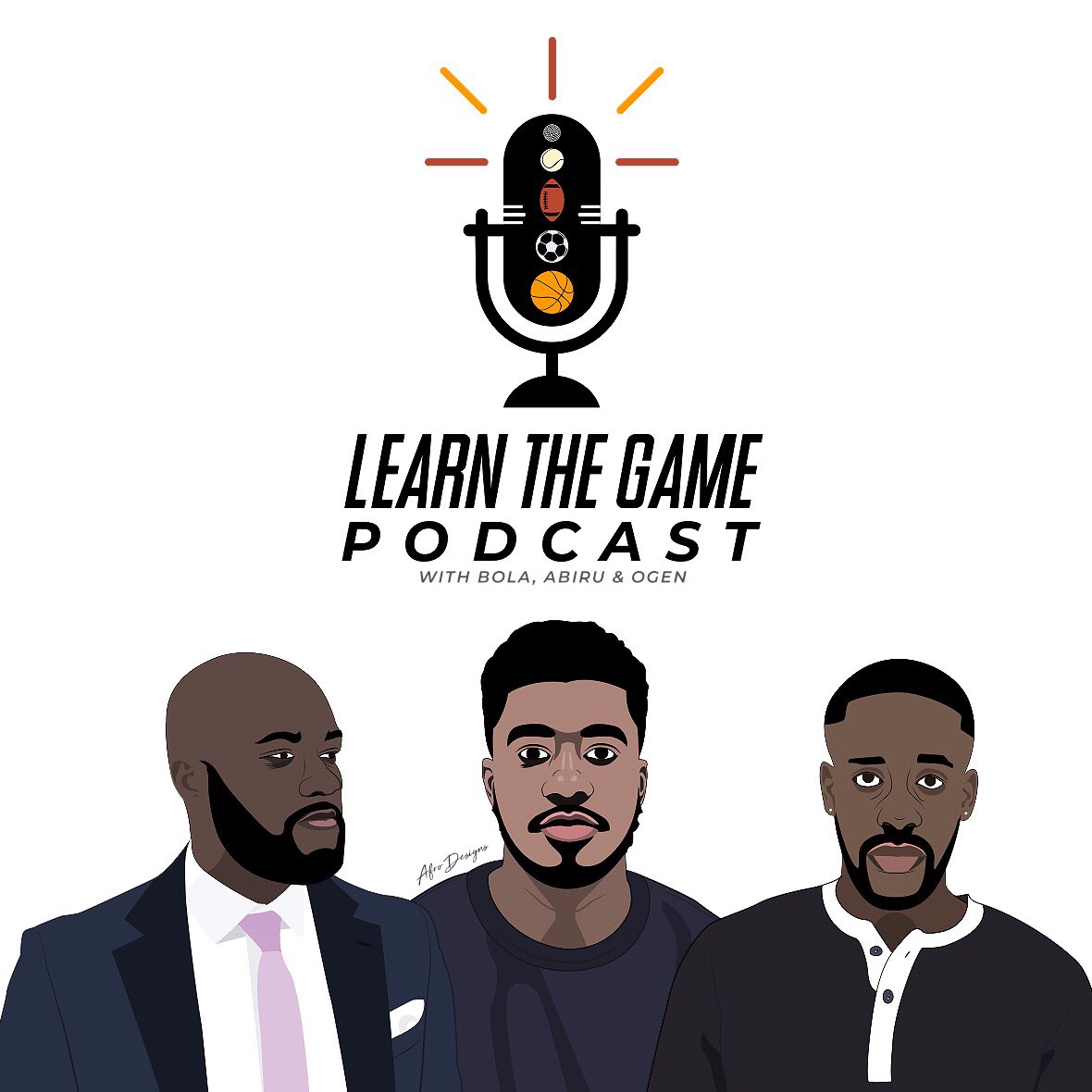 bigbashtheking's tweet photo. Official logo and designs for LEARN THE GAME PODCAST ft @Bolarinwa_ @toni_abiru @_Ogen 
#LTGP #sport #soccer #football #basketball #boxing #cricket #baseball #tennis #worldwide #wavesofafro #ilustration #adobe #graphicdesign #logo #adobeillustrator https://t.co/OEc1UwZINK