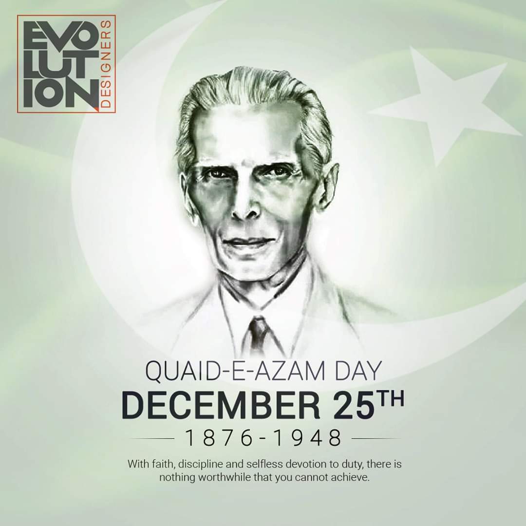 EvolutionDesig8's tweet photo. Happy Birthday to Father of the Nation #MuhammadAliJinnah 

Also #ThankYouJinnah for being visionary https://t.co/22TdvDUZTw