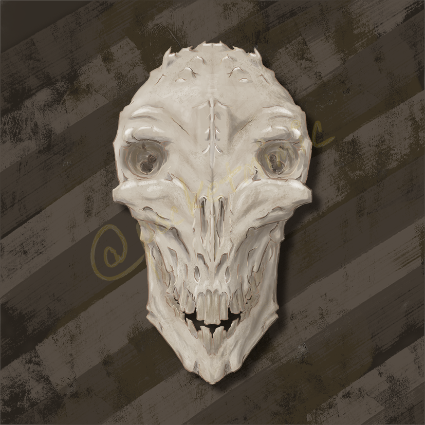 pocketmimic's tweet photo. Merry Christmas, everyone. Here's a skull. #commissionsopen https://t.co/sWBA2IEZ8G