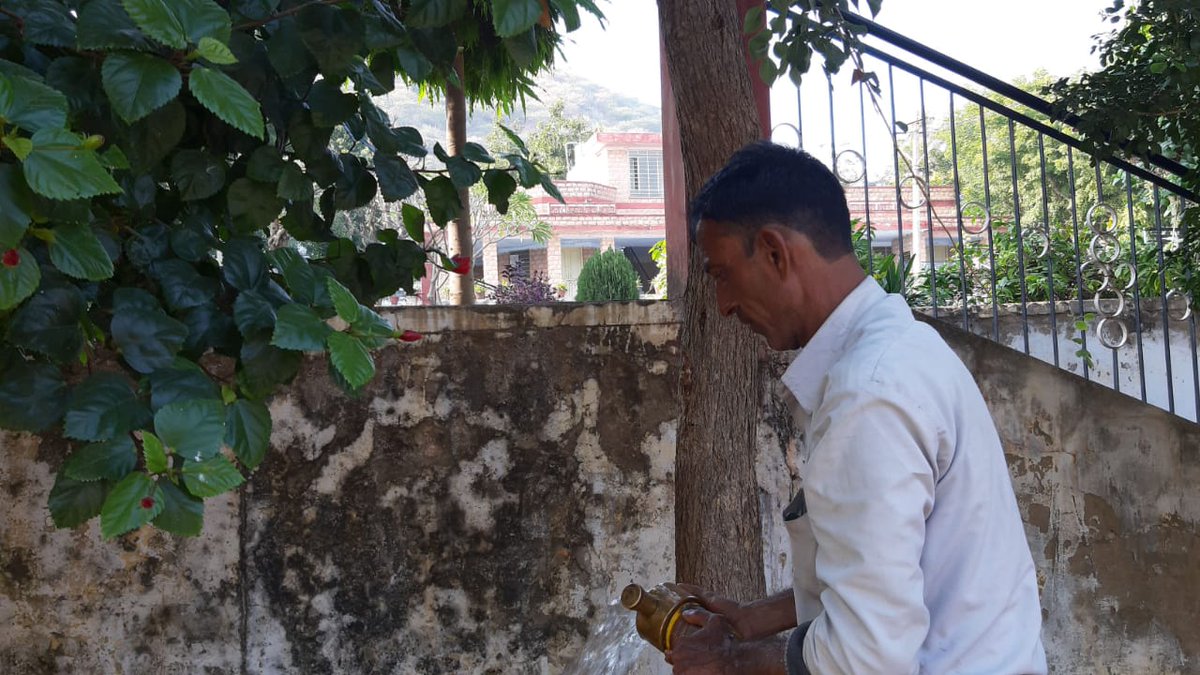 Treated waste water reused at gardens #swachhbharat #swachhsurvekshan2020 #MoUHA #MoUHA_india