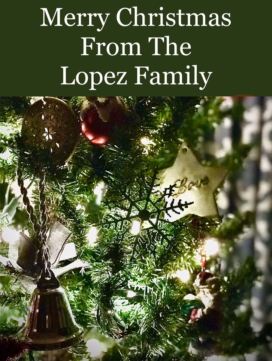 LopezBportPL2's tweet photo. Today as we celebrate the birth of Jesus Christ, from the Lopez family to yours, we wish all a Merry Christmas and a wonderful day spent with family and friends. God bless and peace be with you and yours! #JesusChrist #Christmas #family #peaceonearth https://t.co/66iNcxh0X8