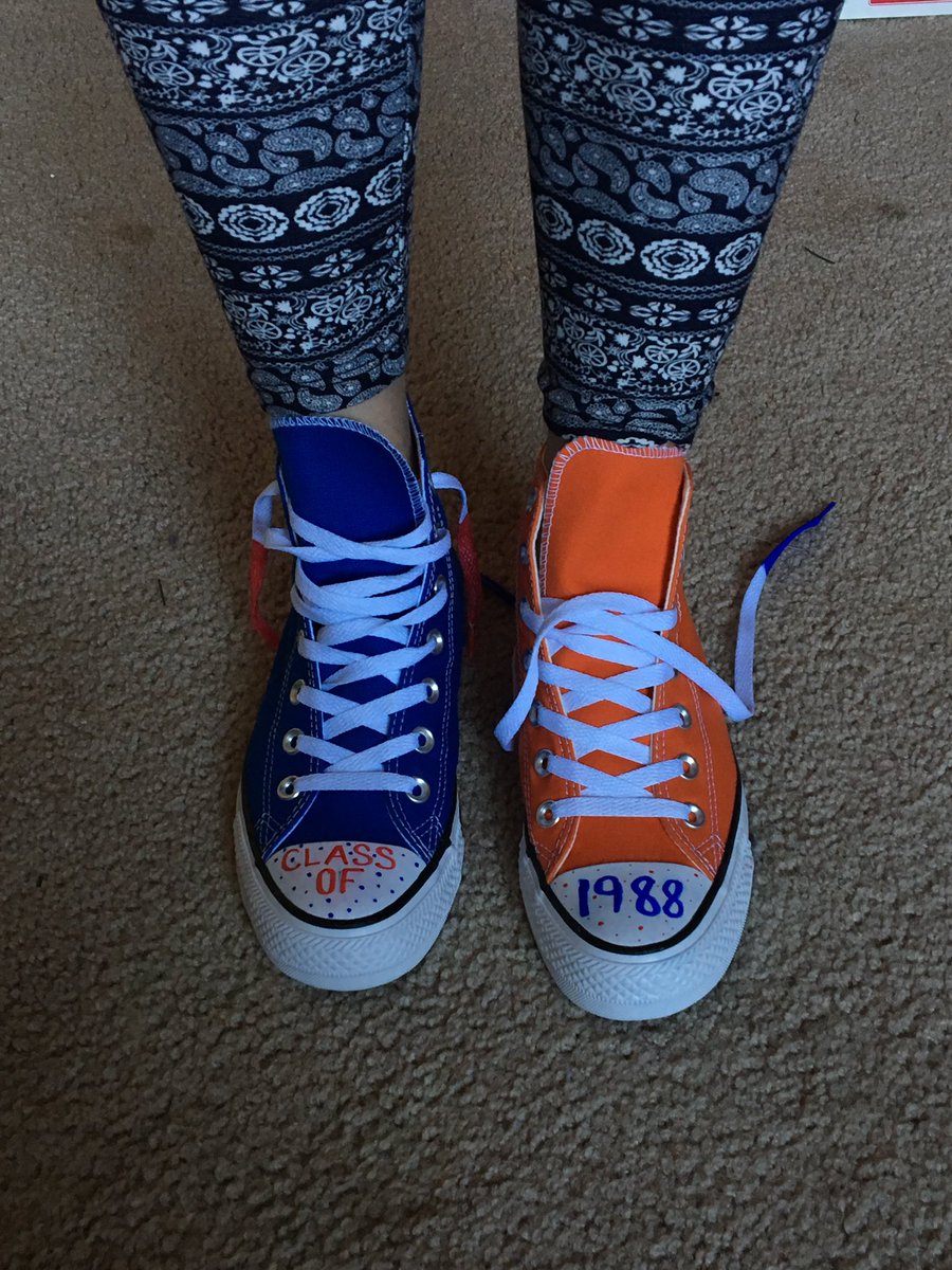 Uber excited! Look what the Tyler fellas gave me!!! Custom VSU Chucks!!!