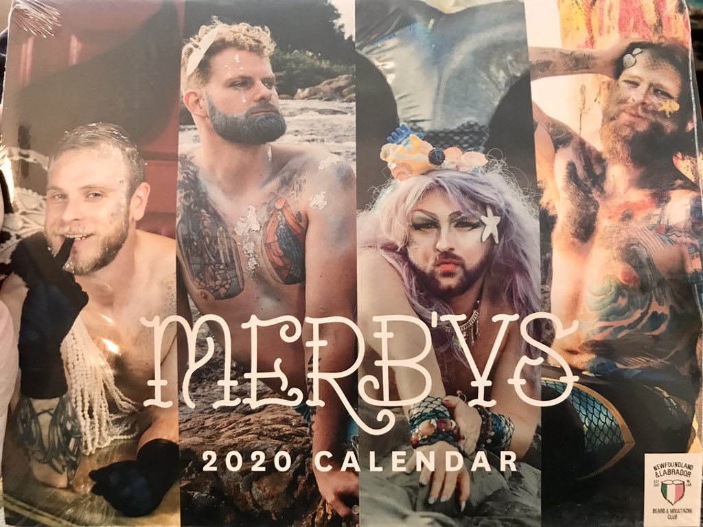 Heidi__Matthews's tweet photo. Most anticipated gift of the year, going straight on my @OsgoodeNews office wall @nl_bmc #merbys #beards #men #calendar2020 🙏🏻 @poseidonb @Rachell35805338 #NewfieChristmas https://t.co/n1TqE0htWN
