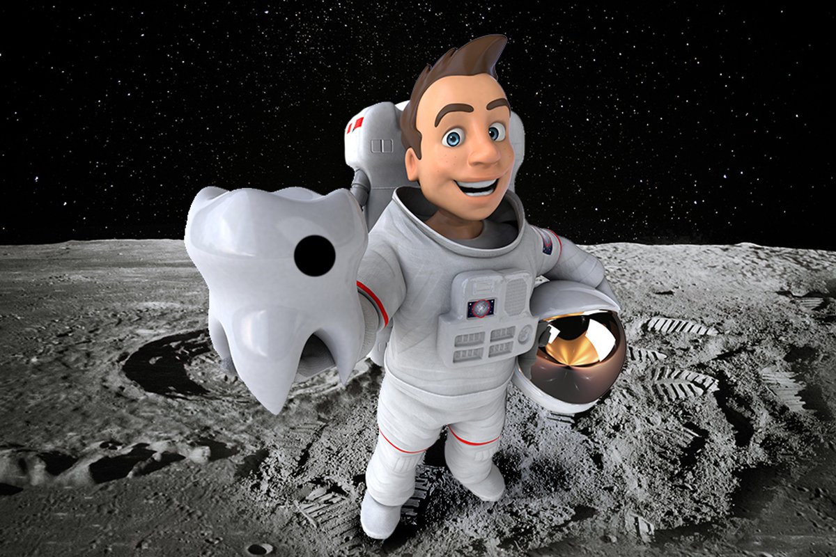 BodeDental's tweet photo. What do you call a cavity in an astronaut's tooth? ?

A black hole! ? #teeth #dentistjokes #dentalhumor https://t.co/tpGlX0wcXq