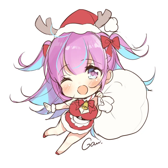 めりくりあくあ可愛い?✨(しっかり描きたい)
#湊あくあ #あくあーと 