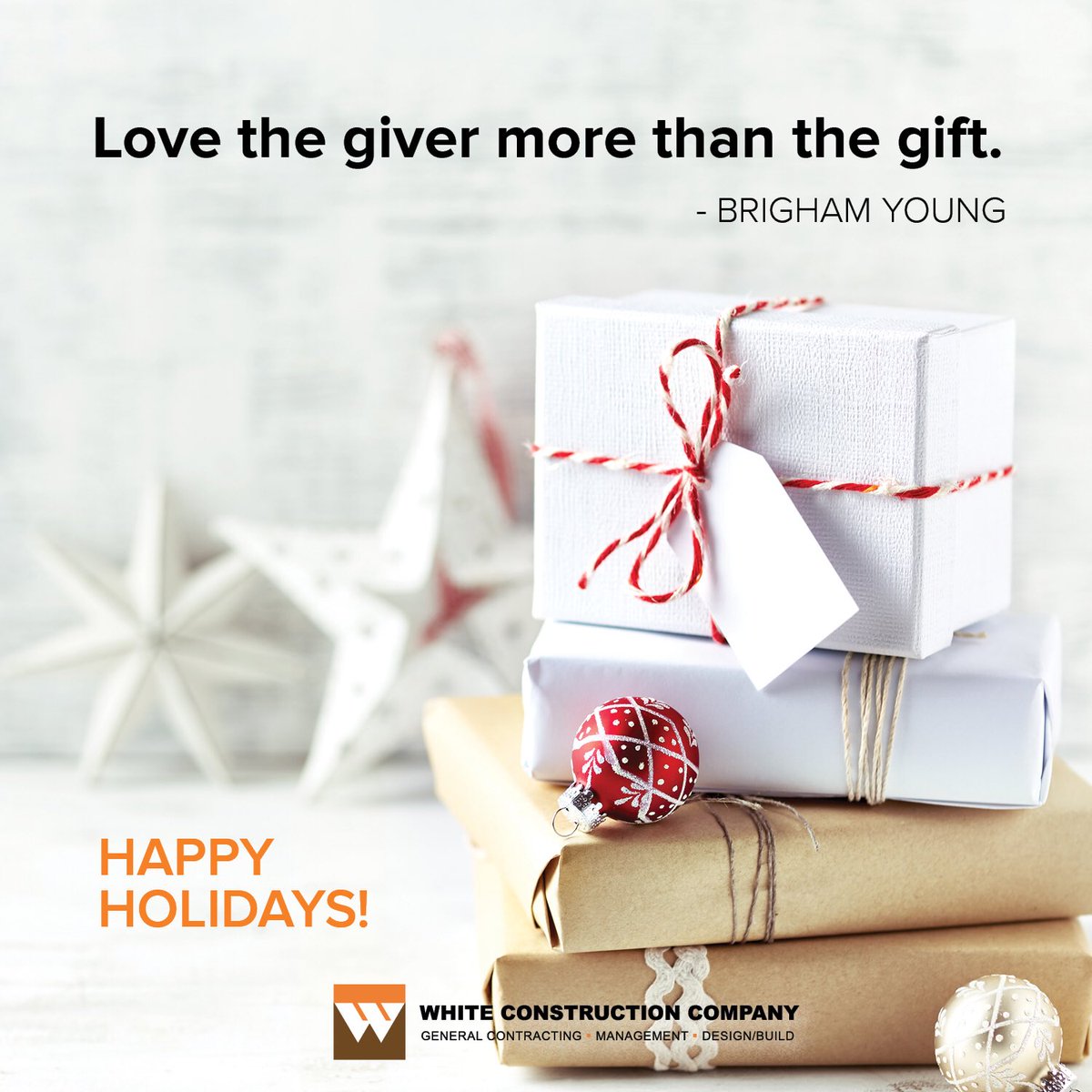 whiteconstcom's tweet image. From our family to yours, #WCC would like to wish you a joyous holiday season!
