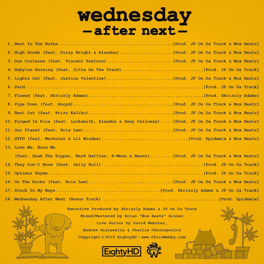 ChrisWebby's tweet photo. #WednesdayAfterNext is everywhere now! 

Once you’re done with the holiday festivities, go give it a listen front to back (the way it was meant to be heard) .. https://t.co/vA9itmOQN3