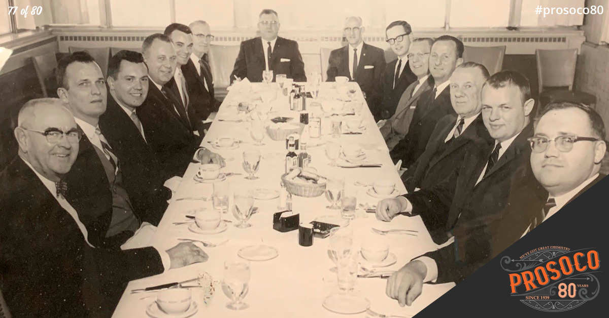 PROSOCO's tweet photo. #WorkingDinner #ItsAboutPeople #ItsAboutRelationships #MerryChristmas
For our 80th anniversary, we're remembering 80 of our favorite images. https://t.co/cz7dpCpZcW.
#CheersToTheYears #PROSOCO80 #80years #WeCanCleanThat #80Proof #ItsOurAnniversary #PROSOCOProjects #PROSOCOHistory https://t.co/JCCmeSCCdn