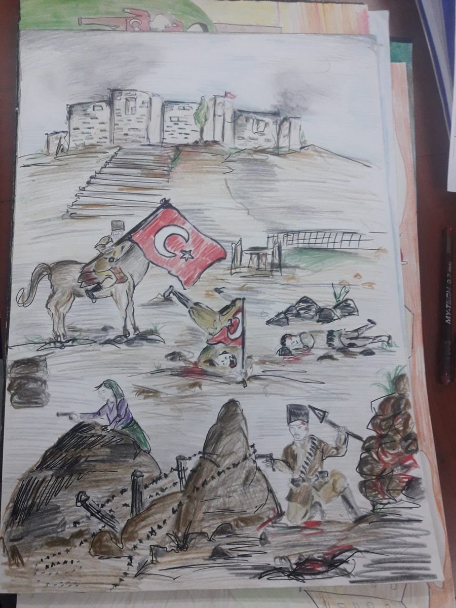 Suriyeli  öğretmenimiz Manal Elahmet Ayma’ nın 25 Aralık Kurtuluş adlı çizimi <a href="/M_Kilicparlar/">Metin KILIÇPARLAR</a> @ali_tiryakiog <a href="/gul_davut/">Davut GÜL</a> <a href="/yahyaKkaraoglan/">Yahya Kemal Karaoğlan</a> <a href="/yagcimehmet27/">Mehmet YAĞCI</a> <a href="/SehitkamilMEM/">Şehitkamil İlçe Milli Eğitim Müdürlüğü</a>