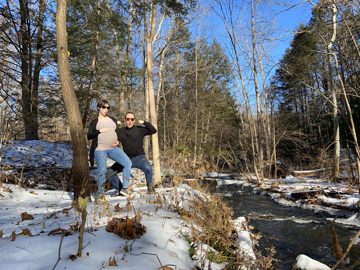 TobiasPret's tweet photo. #Chanukah in the #Catskills - last getaway before the baby arrives 🤰 👶 👫 #Babymoon #35weeks https://t.co/OLJaOPx5qb