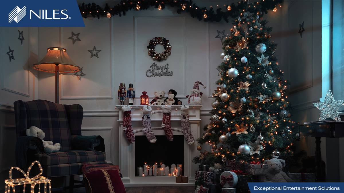 Holiday music makes the lights seem brighter and fills you up with joy.
#HappyHolidays #NilesAudio