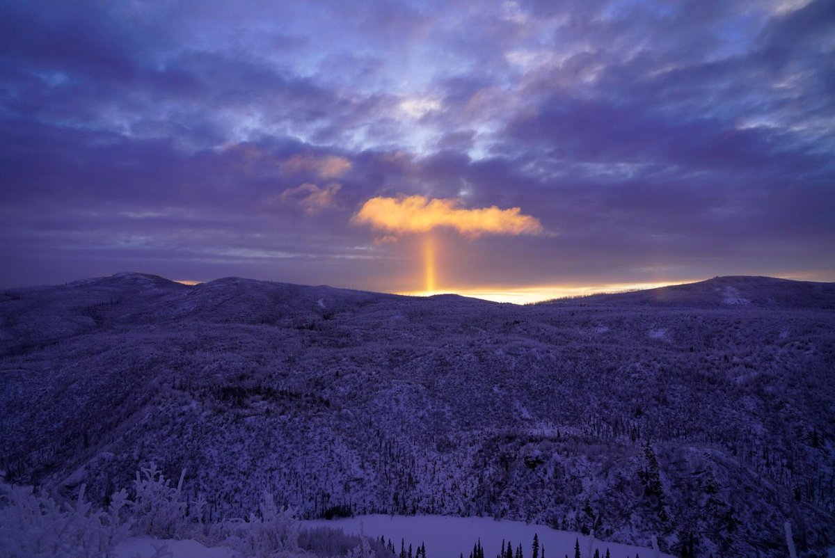 thewinterfolk's tweet photo. Behold the Festivus Pole miracle! 

Actually a photo from the Fox Lake Fire lookout. #Yukon

All the best everyone from James and I. As a truly indy project, the support and encouragement over the last 4 years has been so important. Thank you. More updates on new work in 2020. https://t.co/vLJIYlF5a1