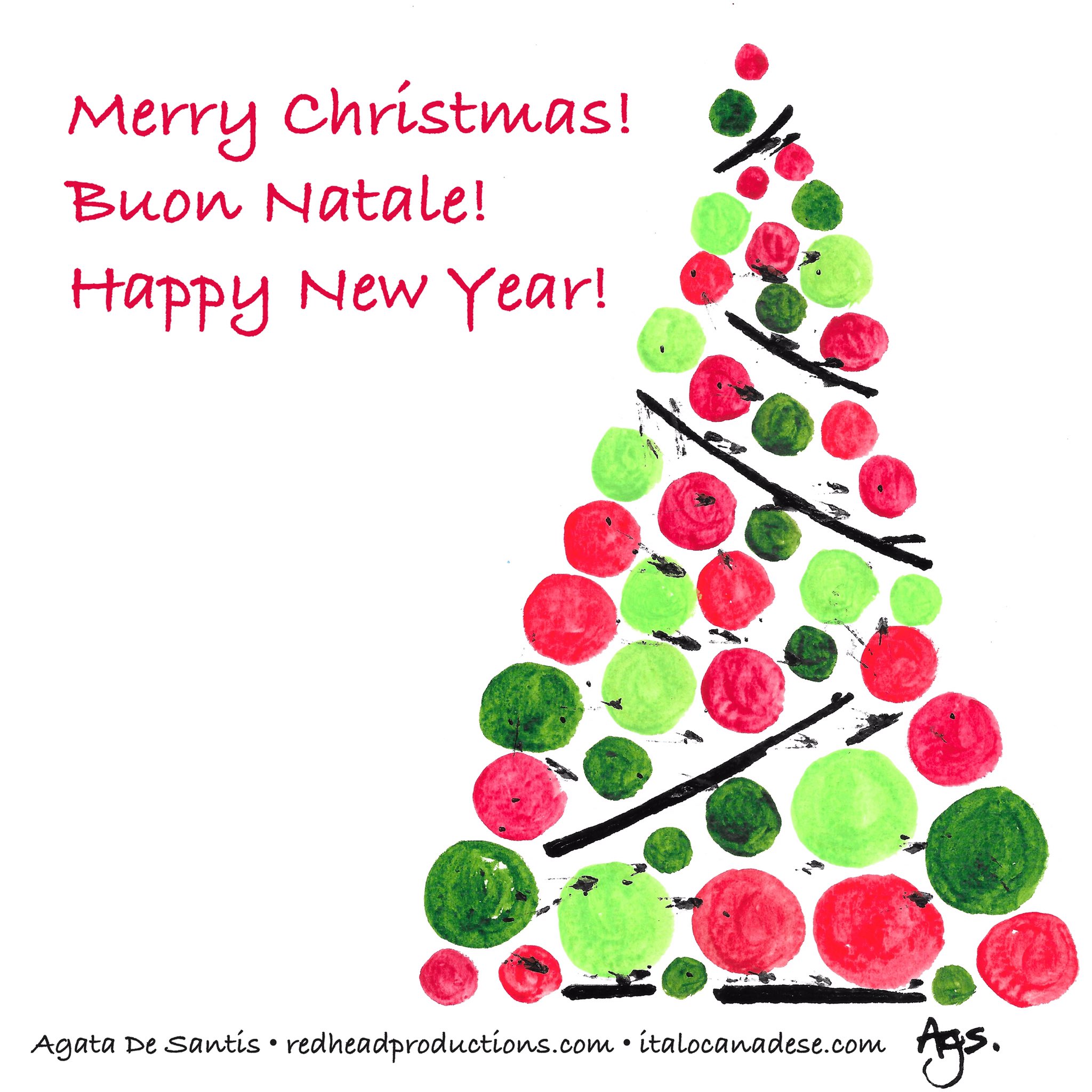 Buon Natale Happy New Year.Italocanadese Com On Twitter Merry Christmas Buon Natale Happy New Year