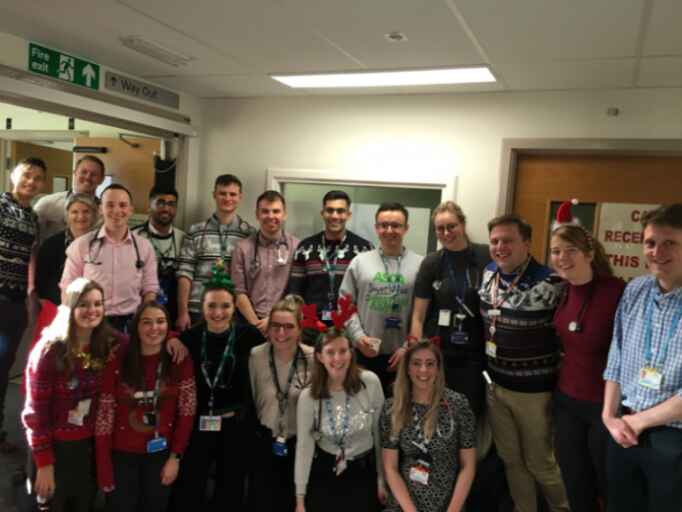 Merry Christmas from the medical team @NHSForthValley.  We had an absolute feast to keep us going today! #NHSChristmas