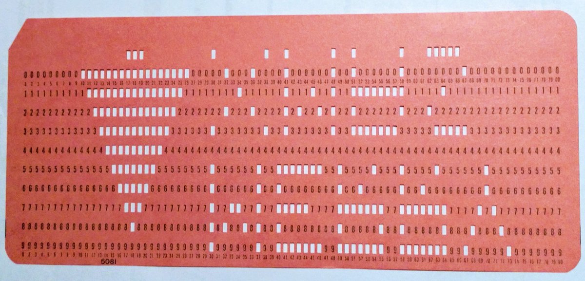 A punch card with MERRY XMAS.