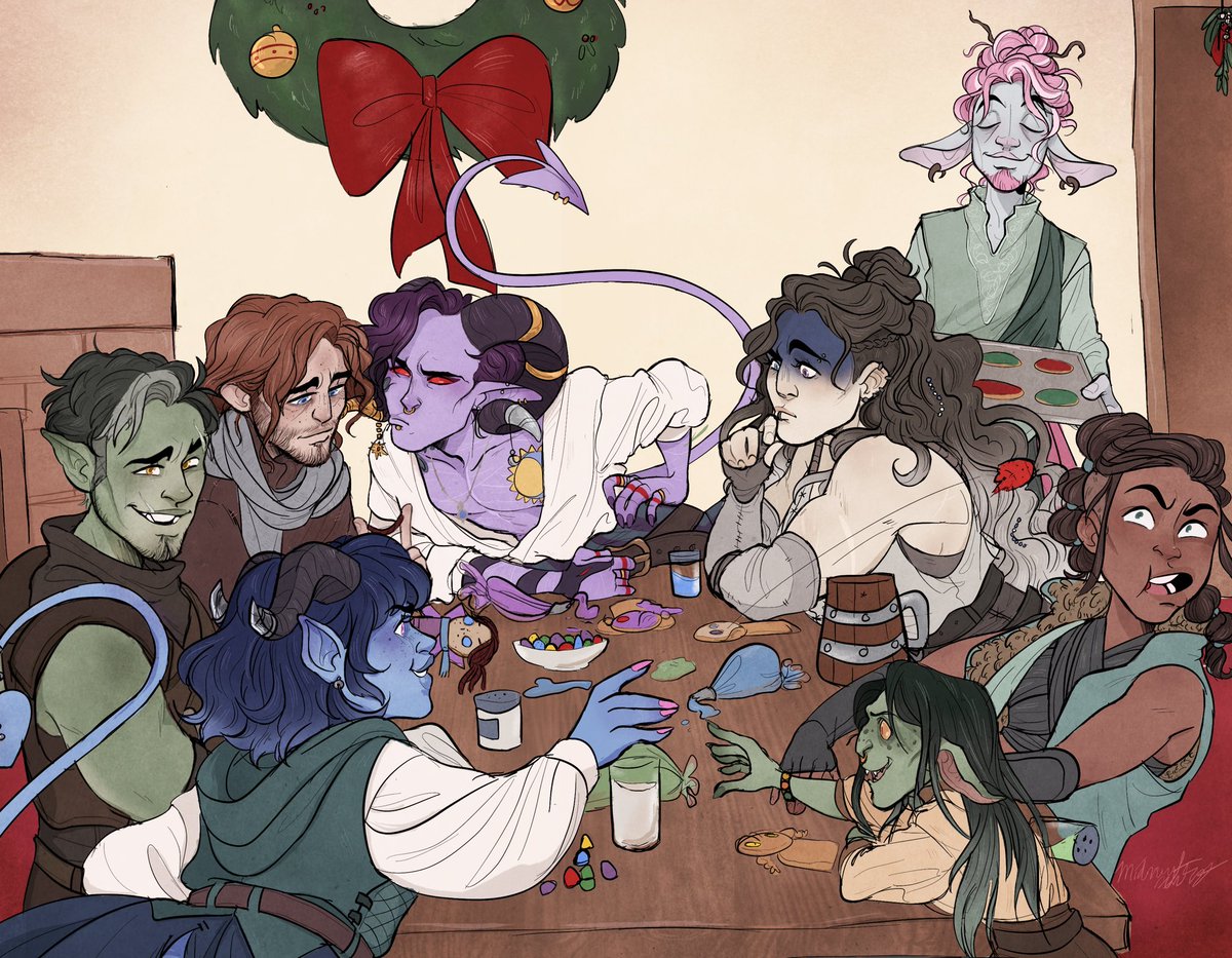 midnigtartist's tweet photo. Merry Christmas and Happy Holidays everyone!
Thanks @CriticalRole and @VoiceOfOBrien for inviting me to do the Christmas gallery again this year, it’s always a joy create stuff for this community 💕
#Criticalrole #CriticalRoleArt https://t.co/qHBbd7KI0S