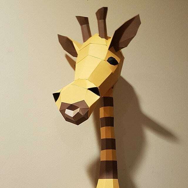 EcogamiShop's tweet photo. Make your own low poly papercraft giraffe trophy!
#uniquegifts #assembly #uniquepaperart #papermodel #fauxtaxidermy #wallmount #walldecor #papertrophy #ecogamiart #papercraft #papercrafts #papercrafting #paperdiy #lowpoly #paperanimals #animalart #paperd… https://t.co/MRGimoQbIO https://t.co/JMprPeWrVv