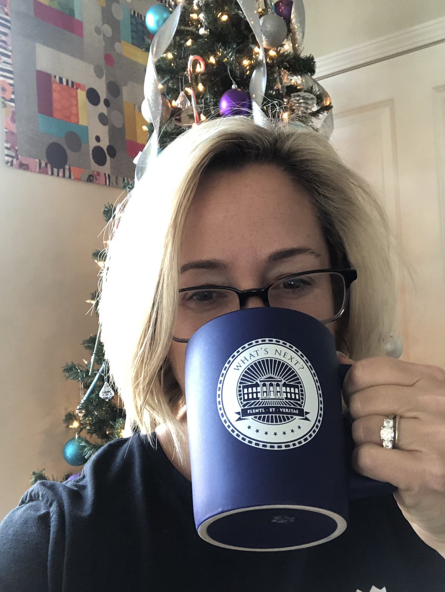 dawnseivers's tweet photo. Happy Holidays! Enjoying my Christmas present! #thewestwingweekly #flentl #whatsnext @JoshMalina @HrishiHirway @WestWingWeekly https://t.co/W1ME21O3hH