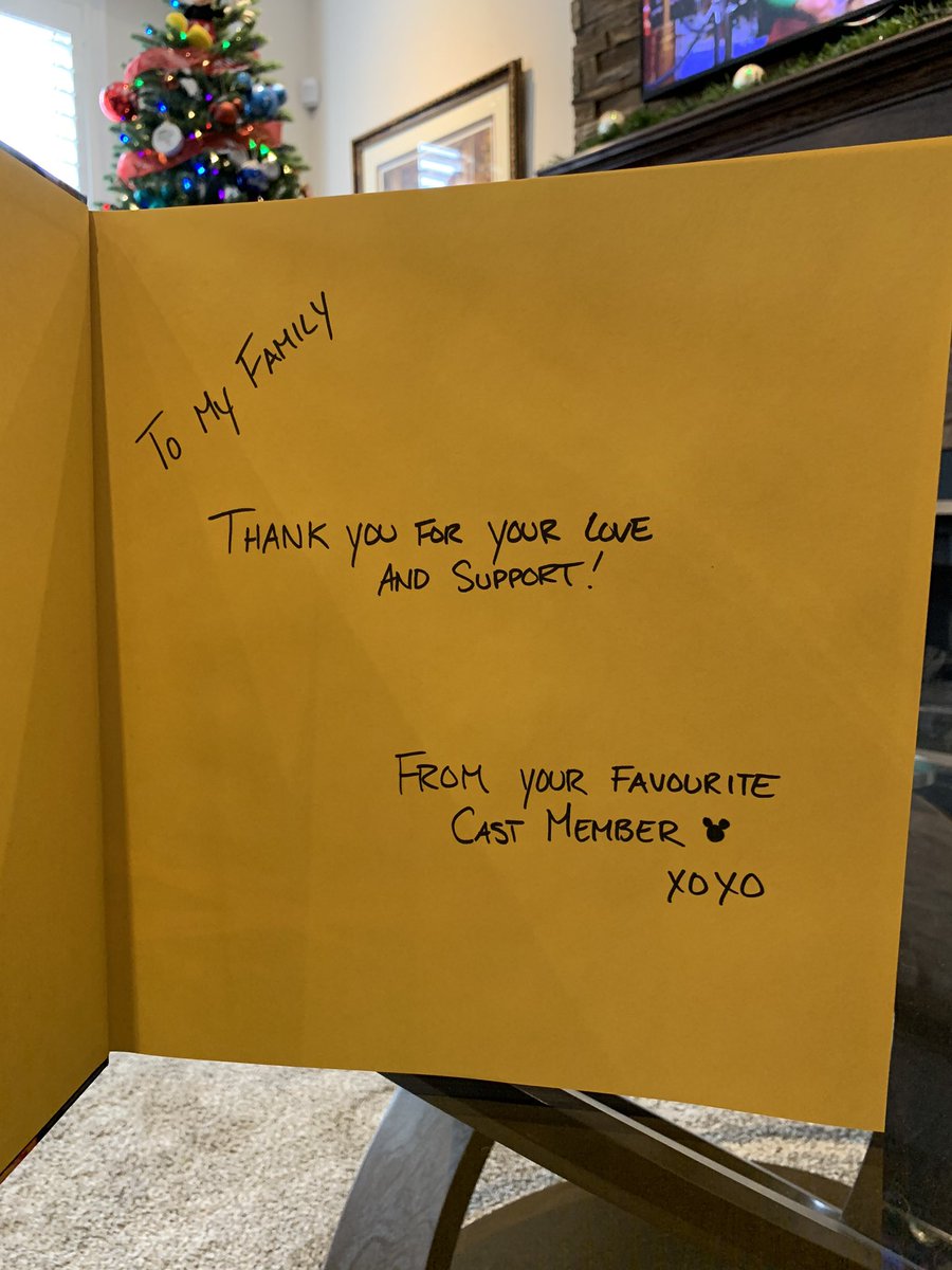 Earforce_One's tweet photo. This gift from my family literally brought tears to my eyes! I hope everyone has a Very Merry Christmas🎄@RobertIger @Disney @BreanneRitchie https://t.co/x3ZjTmAQ7W