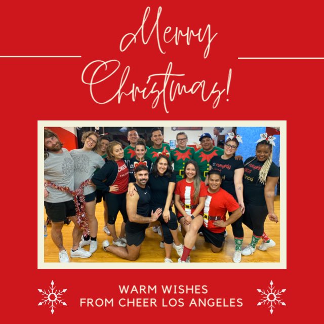 CheerLosAngeles's tweet photo. In the true spirit of the season, wishing you peace and joy. Wishing you the gifts of love, friendship & good health. May love, hope + happiness be yours at this holiday and always. Season's greetings with all the best for the New Year!
#cheerla #cheerlosangeles #Christmas2019 https://t.co/f6JGKdeko5
