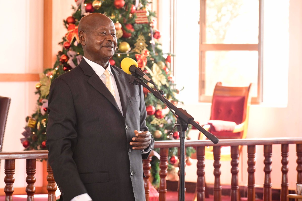 KagutaMuseveni's tweet photo. I congratulate all Ugandans for making it to Christmas and coming to the close of the year. My call to everyone is to utilize your talents. Importantly, I urge you to use the stability the country enjoys to improve your individual income stations. https://t.co/QKdmSgE8XU