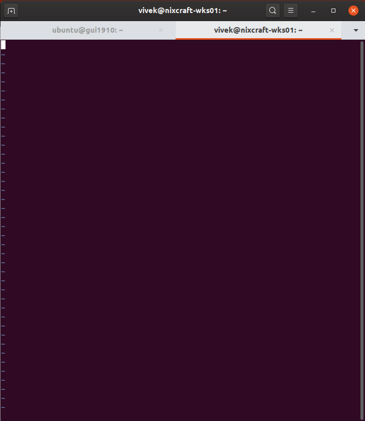 nixcraft's tweet photo. Please help. I accidentally created a bunch of "~" symbols on Linux screen while following online tutorial. How can I delete them? https://t.co/tDLGGuQZSR