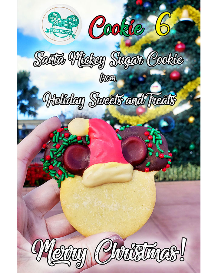 And the 6th and final cookie is a complimentary Santa Mickey Sugar Cookie for completing the stroll! Merry Christmas everyone! 🎅🏻🍪🎄
·
·
#merrychristmas #christmascountdown #christmascookie #christmasindisney #holidaycookiestroll
